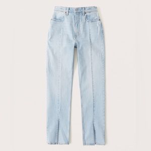 Abercrombie Split Hem Curve Love Jeans